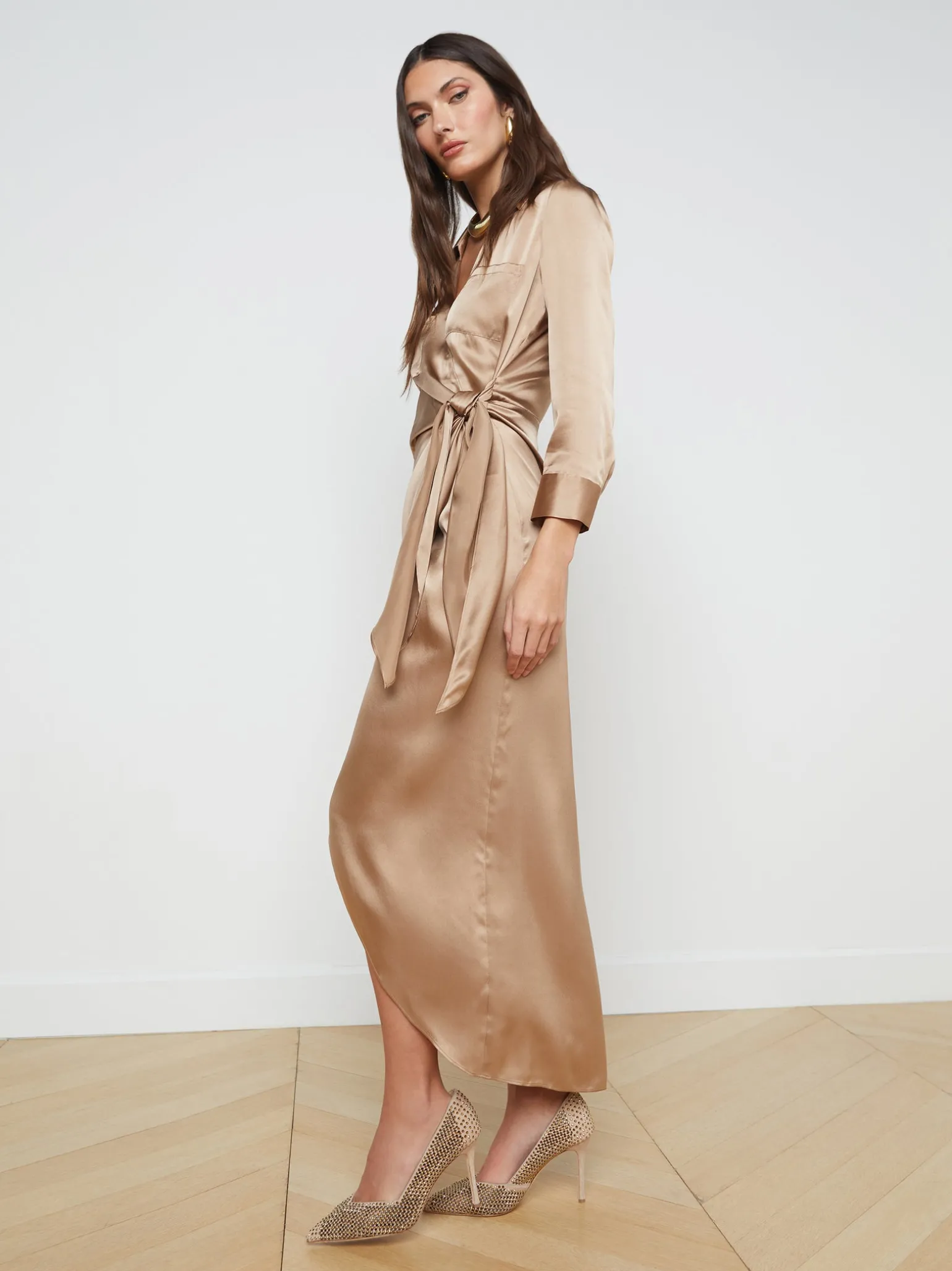 Kadi Silk Wrap Dress