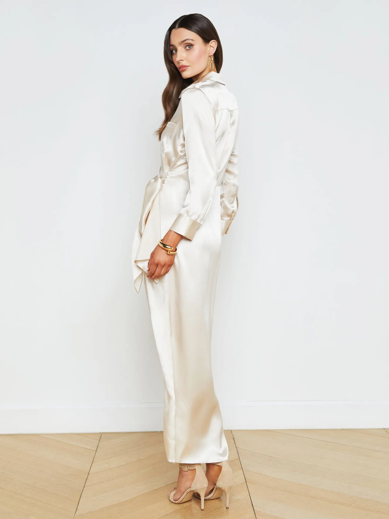 Kadi Silk Wrap Dress
