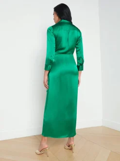 Kadi Silk Wrap Dress