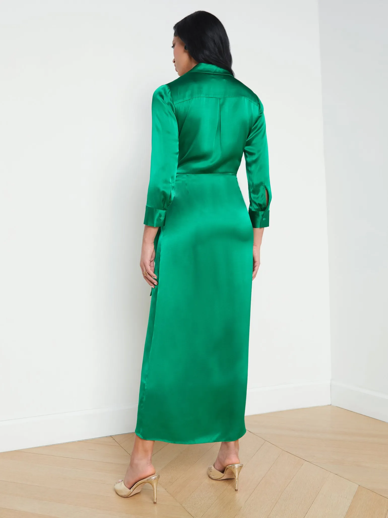 Kadi Silk Wrap Dress