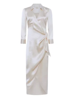 Kadi Silk Wrap Dress