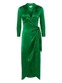 Kadi Silk Wrap Dress