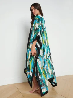 Kara Silk-Blend Kimono Cover-up