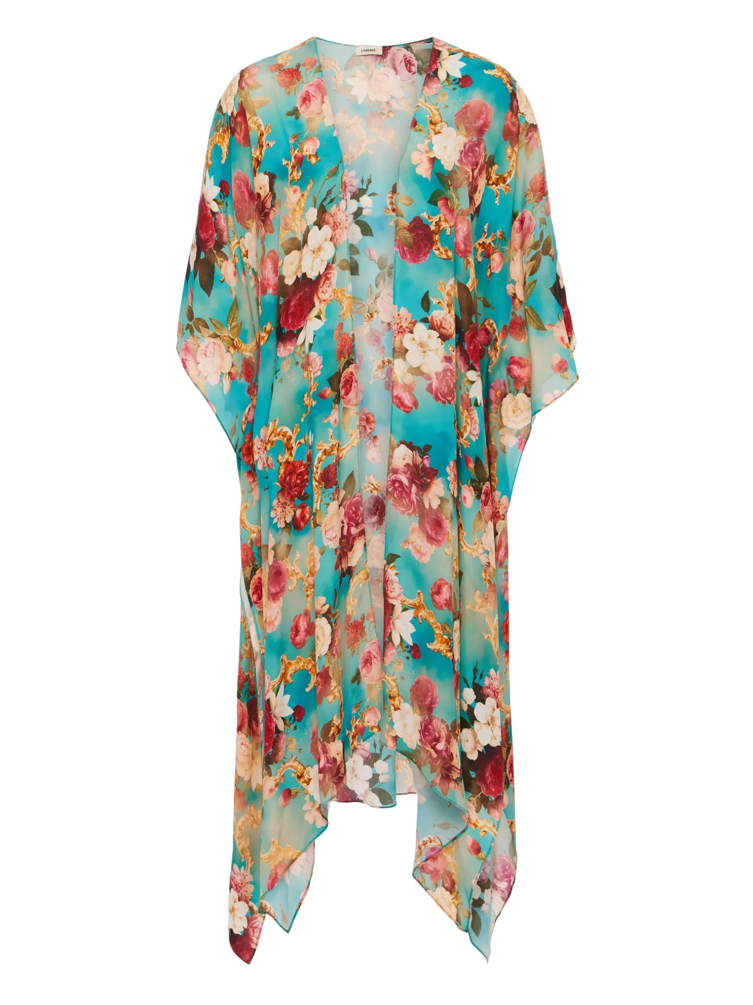 Kara Silk-Blend Kimono Cover-up