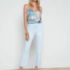 Kendra Coated Cropped Flare Jean