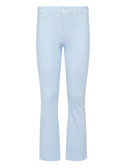 Kendra Coated Cropped Flare Jean