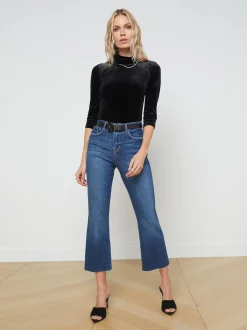 Kendra Cropped Flare Jean