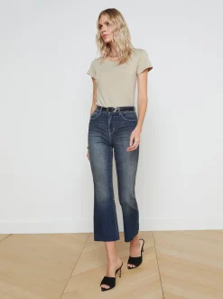 Kendra Cropped Flare Jean