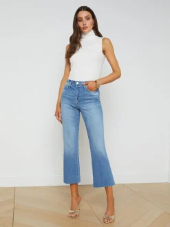 Kendra Cropped Flare Jean