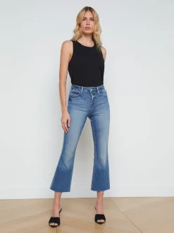 Kendra Cropped Flare Jean