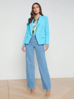Kenzie Cotton-Blend Blazer