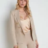 Kenzie Metallic Knit Blazer