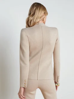 Kenzie Metallic Knit Blazer