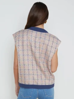 Laurel Tweed Oversized Vest