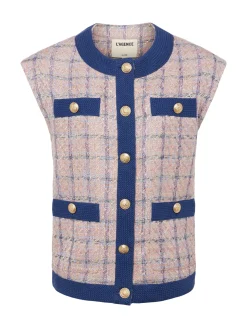 Laurel Tweed Oversized Vest