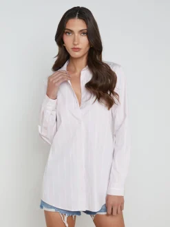 Layla Back-Vent Poplin Tunic