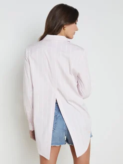 Layla Back-Vent Poplin Tunic