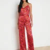 Livvy Silk Straight-Leg Trouser