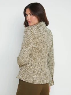 Marie Herringbone Blazer