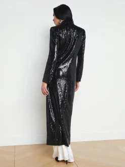 Marlowe Sequin Tuxedo Jacket