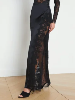 Minka Silk Lace Skirt