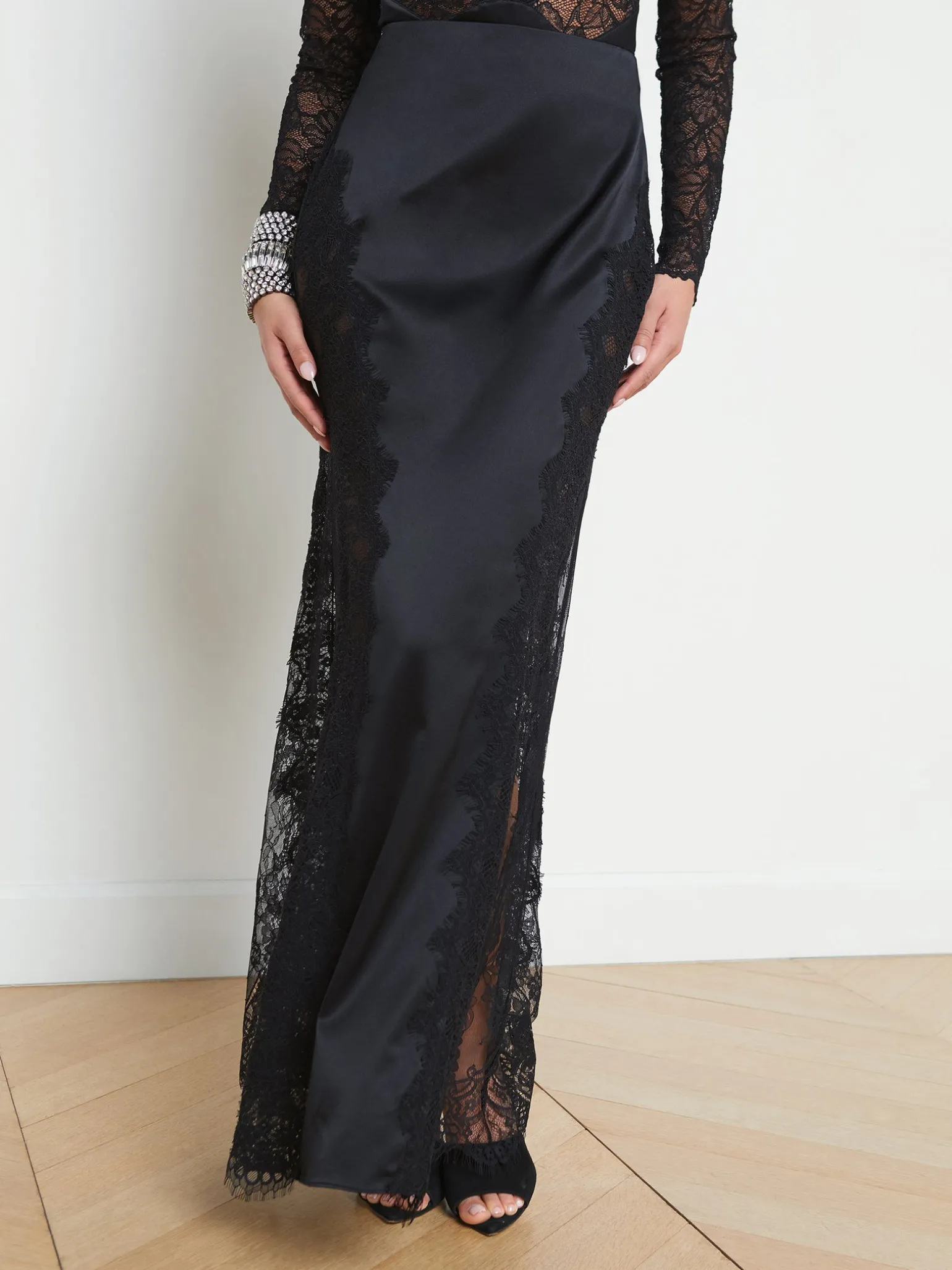 Minka Silk Lace Skirt