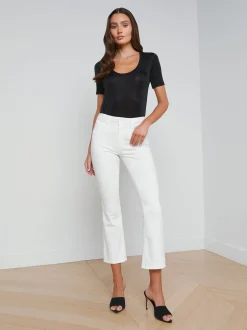 Mira Cropped Micro Boot Jean