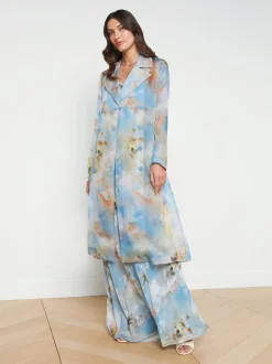 Moda Silk Organza Trench Coat