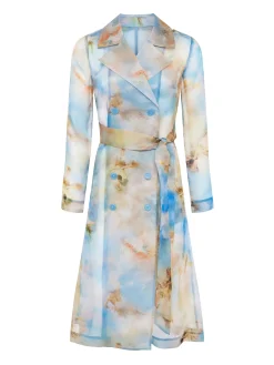 Moda Silk Organza Trench Coat