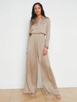 Nina Crinkle-Effect Blouse