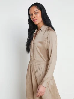 Nina Crinkle-Effect Blouse