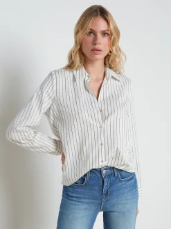 Nina Lurex-Cotton Blouse