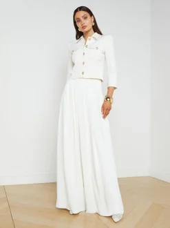 Nova Pleated Wide-Leg Pant