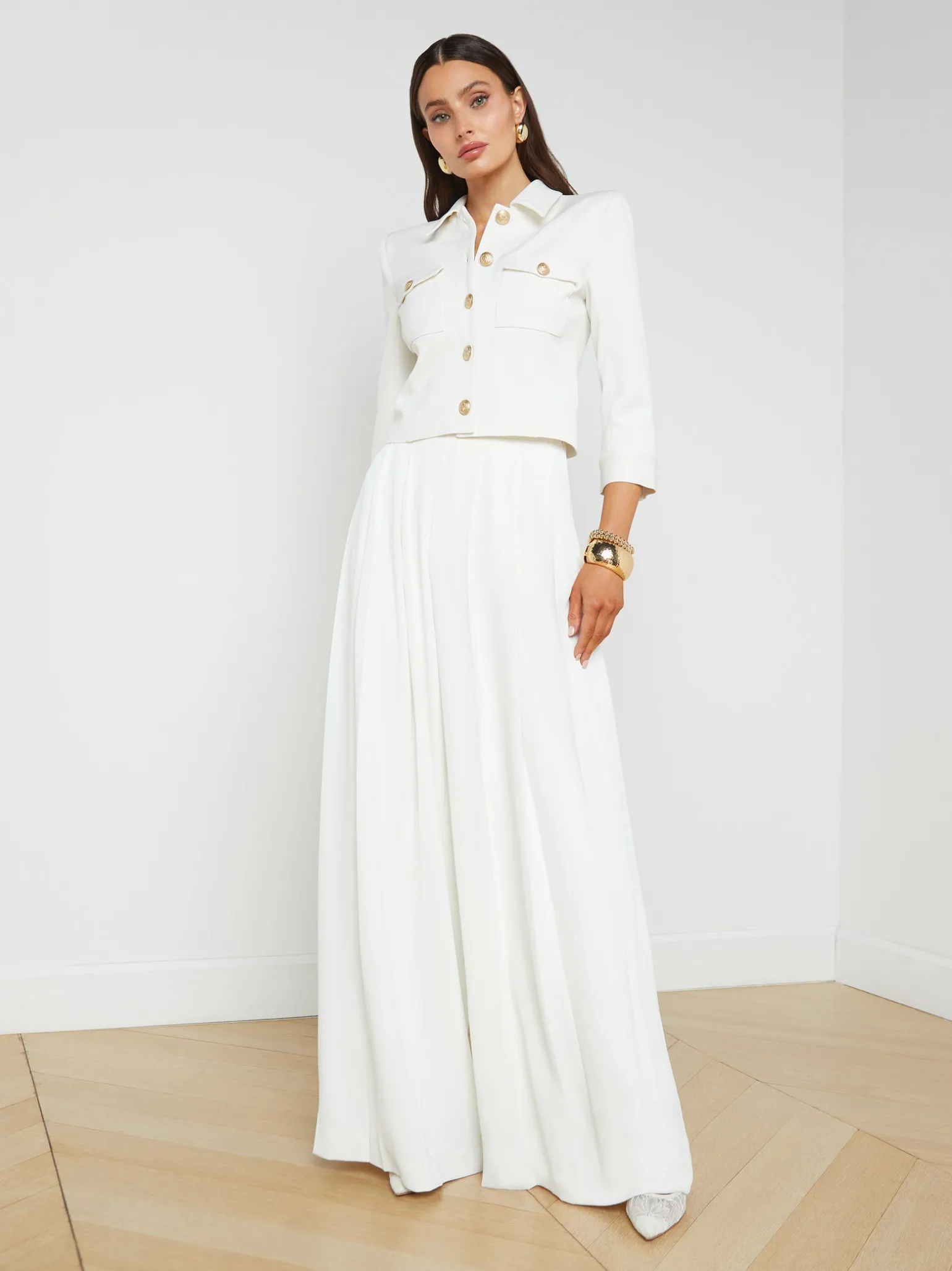 Nova Pleated Wide-Leg Pant