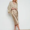 Perin Silk Midi Skirt