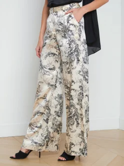 Pilar Silk Wide-Leg Pant