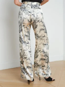 Pilar Silk Wide-Leg Pant