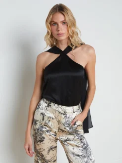 Riviera Silk Halter Top