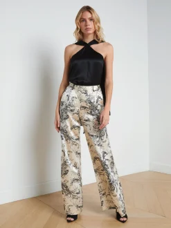 Riviera Silk Halter Top