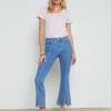 Rue Split-Hem Cropped Jean