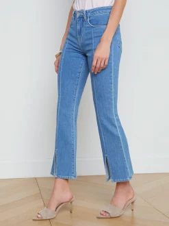 Rue Split-Hem Cropped Jean