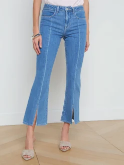 Rue Split-Hem Cropped Jean