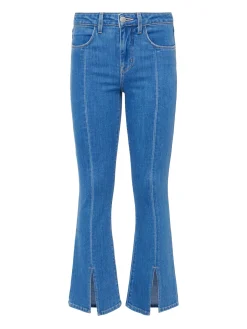 Rue Split-Hem Cropped Jean
