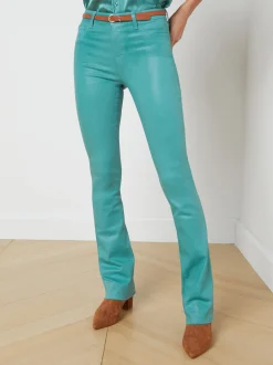 Ruth Coated Straight-Leg Jean