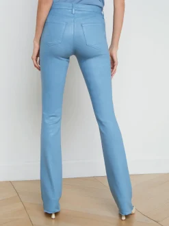 Ruth Coated Straight-Leg Jean