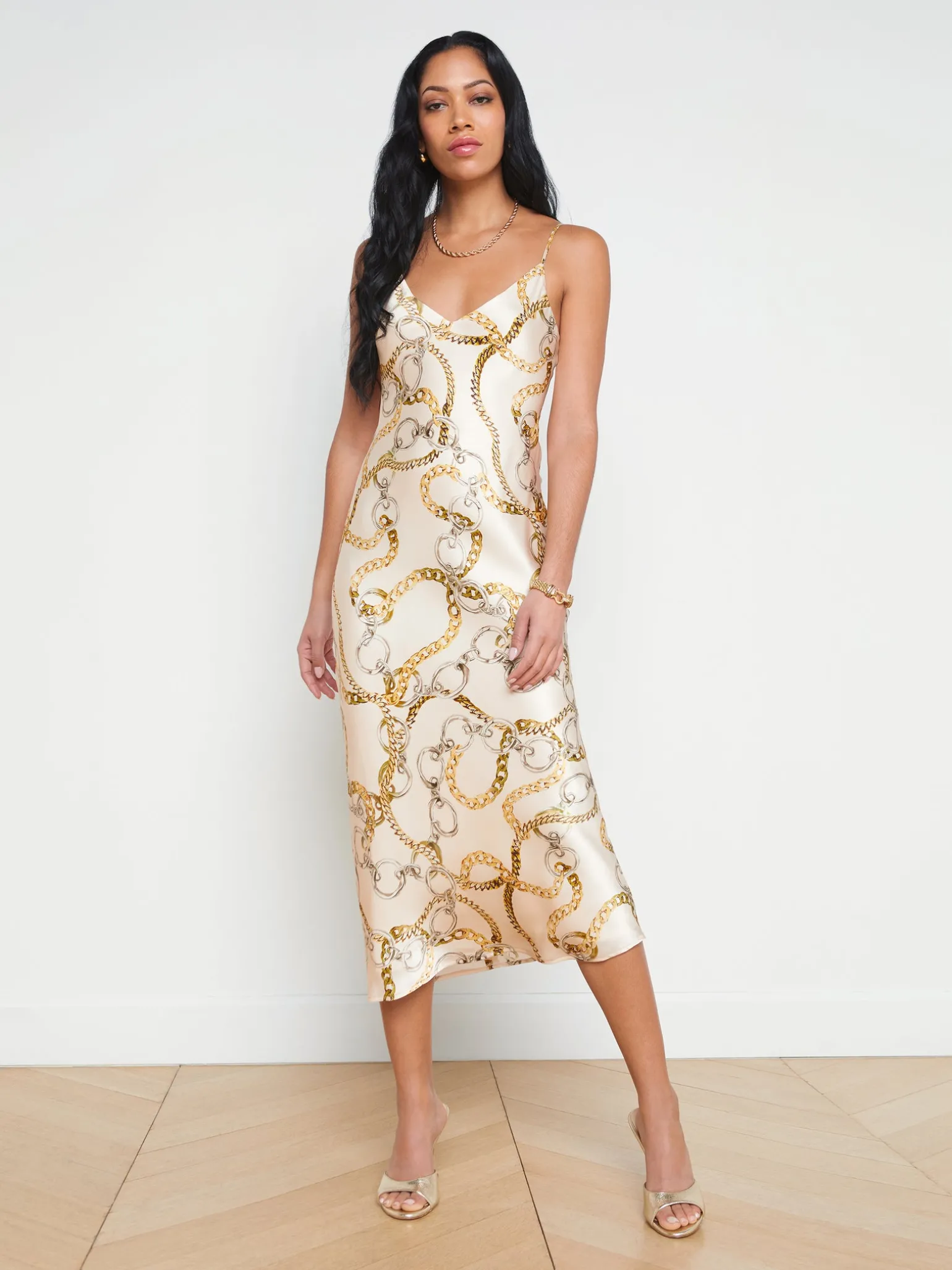 Seridie Silk Slip Dress