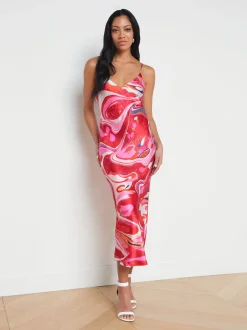 Seridie Silk Slip Dress