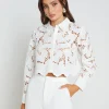Seychelle Lace Cropped Blouse