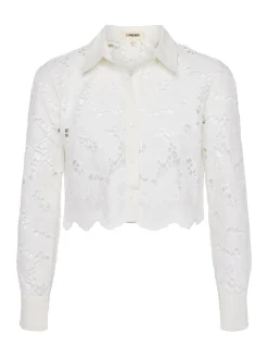 Seychelle Lace Cropped Blouse