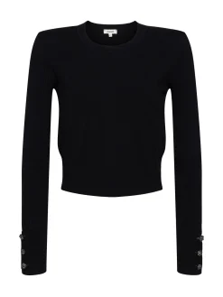 Sky Cuff Detail Crewneck